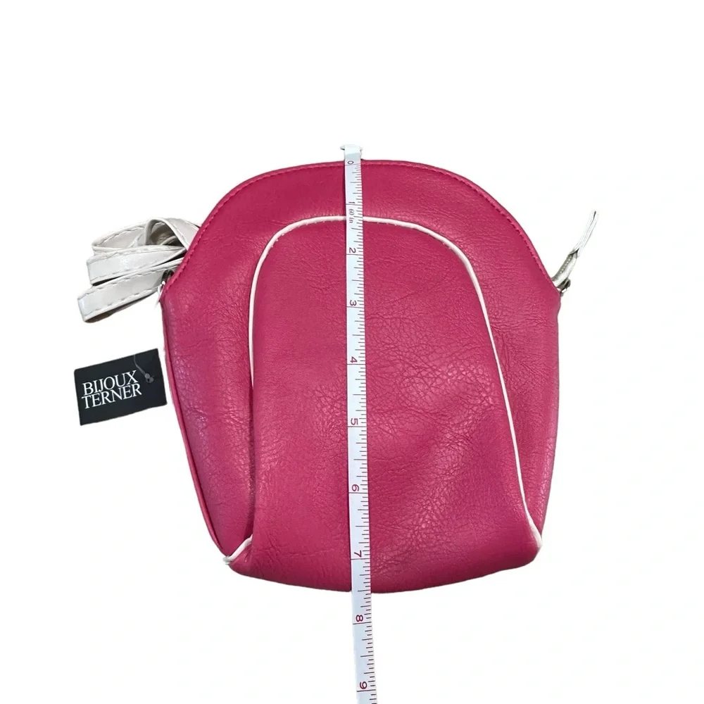 Bubblegum Pink Leather Crossbody Bag